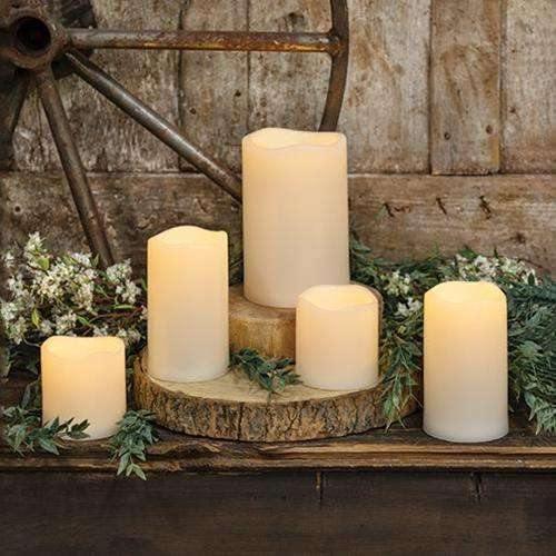 5/Set, LED Bisque Candles - The Fox Decor