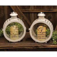 Thumbnail for White Round Love Lantern, 2 Asstd. - The Fox Decor