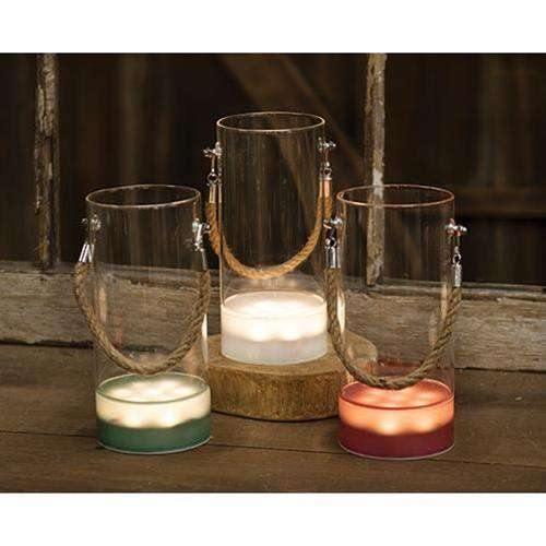 Lighted Glass Vase, 3 Asstd. - The Fox Decor