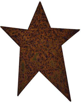 100/pk Rusty Tin Folk Stars, 1-1/4" - - The Fox Decor