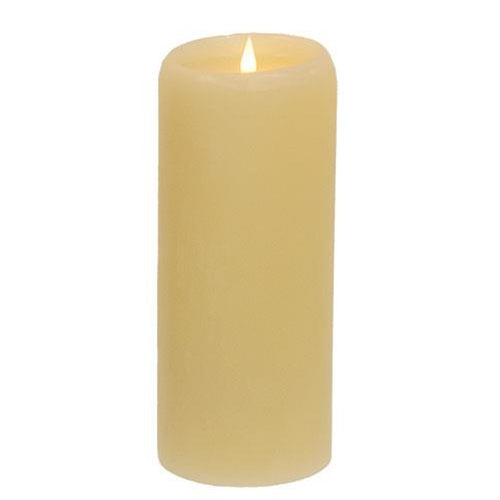 Illure Ivory Wax Pillar, 3" x 8" - The Fox Decor
