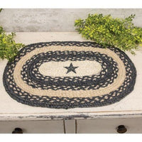 Thumbnail for Primitive Pewter Star Braided Placemat set of 4 - The Fox Decor