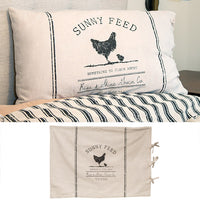 Thumbnail for Sunny Feed Farmhouse Stripe King Pillow Sham