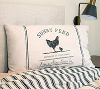 Thumbnail for Sunny Feed Farmhouse Stripe King Pillow Sham