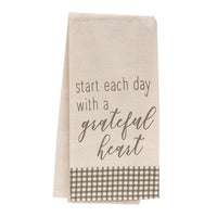 Thumbnail for Start Each Day With A Grateful Heart Dish Towel