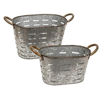 Thumbnail for 2/set Oval Olive Buckets - The Fox Decor