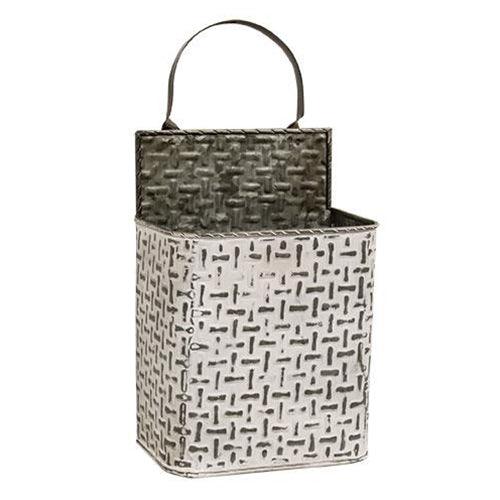 2/set, Shabby Chic Rectangle Basketweave Buckets - The Fox Decor
