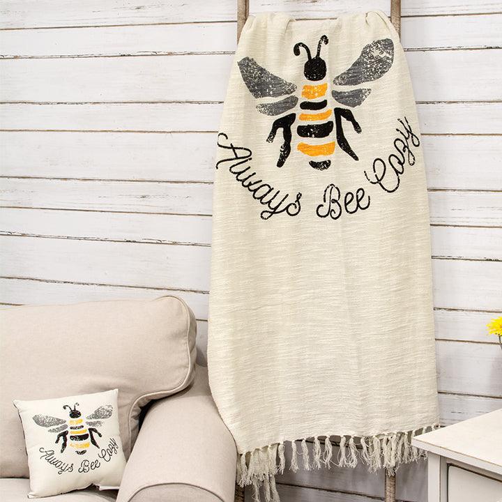 Always Bee Cozy Sunflower Throw Blanket - The Fox Decor
