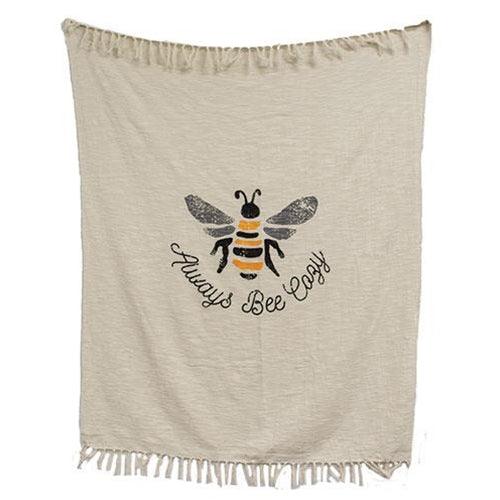 Always Bee Cozy Sunflower Throw Blanket