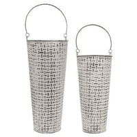 Thumbnail for 2/set, Shabby Chic Round Basketweave Buckets - The Fox Decor