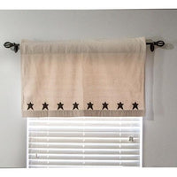 Thumbnail for Farmhouse Star Patch Applique Tier Curtains 24
