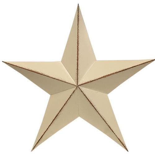 Distressed White Barn Star, 24" - The Fox Decor