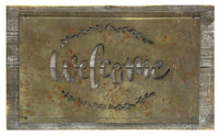 Thumbnail for *Welcome Rustic Wood and Metal Sign - The Fox Decor