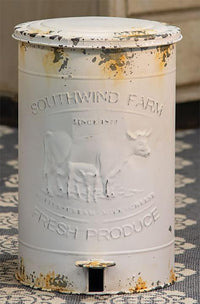 Thumbnail for Southwind Farm Metal Trash Bin - The Fox Decor