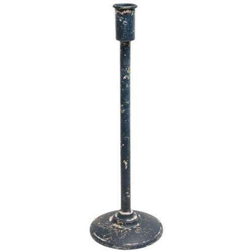 Distressed Black Candle Holder 14.5" - The Fox Decor