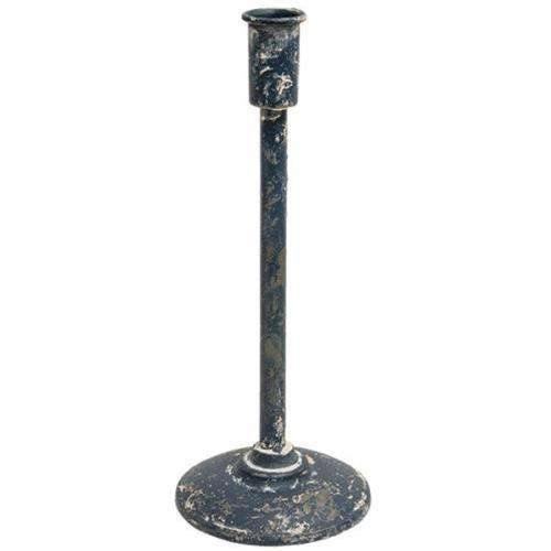 Distressed Black Candle Holder 11.75" - The Fox Decor