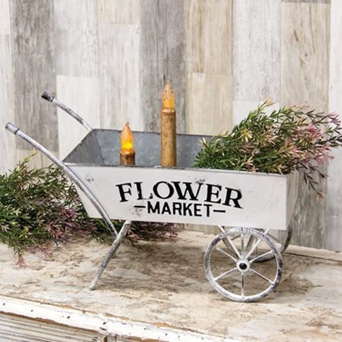 Vintage Flower Market Cart - The Fox Decor