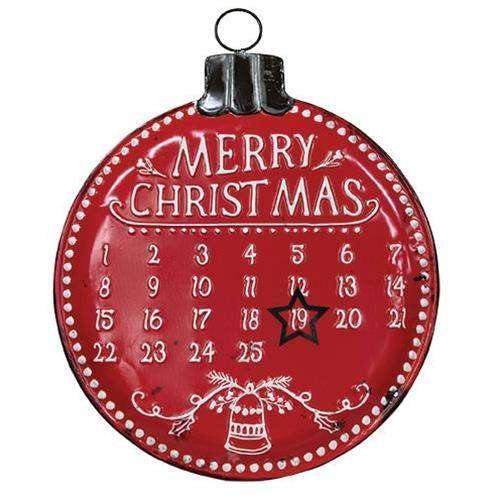 Metal Bulb Christmas Countdown Calendar - The Fox Decor