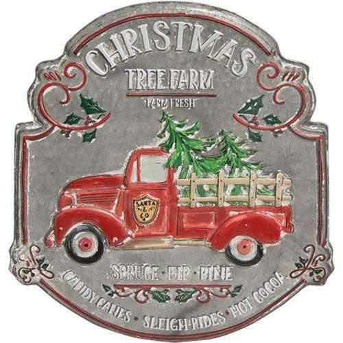 Christmas Tree Farm Vintage Sign - The Fox Decor