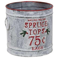 Thumbnail for Spruce Tops Vintage Metal Bucket - The Fox Decor