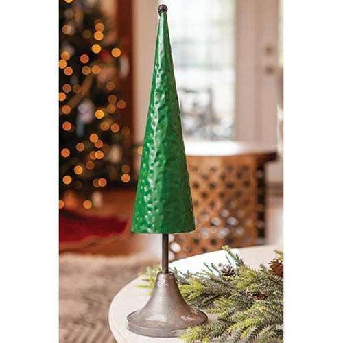 Green Metal Tree 15.5" - The Fox Decor