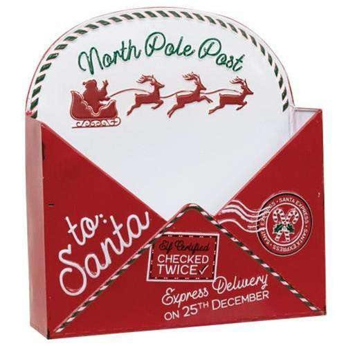 North Pole Envelope Box Christmas Decor - The Fox Decor