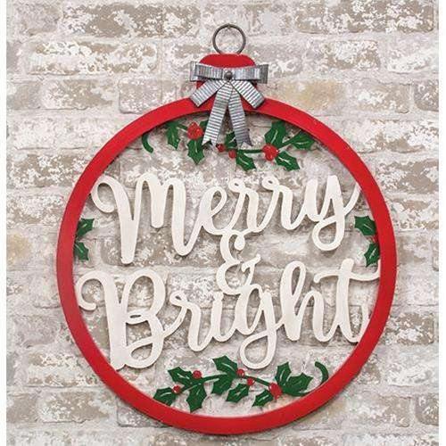 Merry and Bright Bulb Sign - The Fox Decor