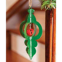 Thumbnail for Green Metal Jingle Bell Ornament - The Fox Decor