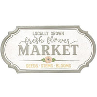 Thumbnail for Locally Grown Fresh Flower Market Metal Sign - The Fox Decor