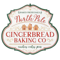 Thumbnail for North Pole Gingerbread Baking Co. Metal Sign