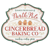 Thumbnail for North Pole Gingerbread Baking Co. Metal Sign - The Fox Decor