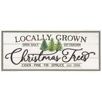Thumbnail for Weathered Locally Grown Christmas Trees Wooden Sign - The Fox Decor
