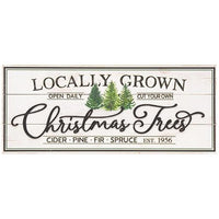 Thumbnail for Weathered Locally Grown Christmas Trees Wooden Sign