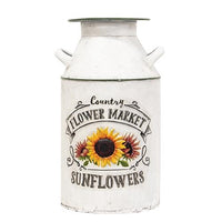 Thumbnail for Country Flower Market Sunflowers Distressed Metal Milk Can