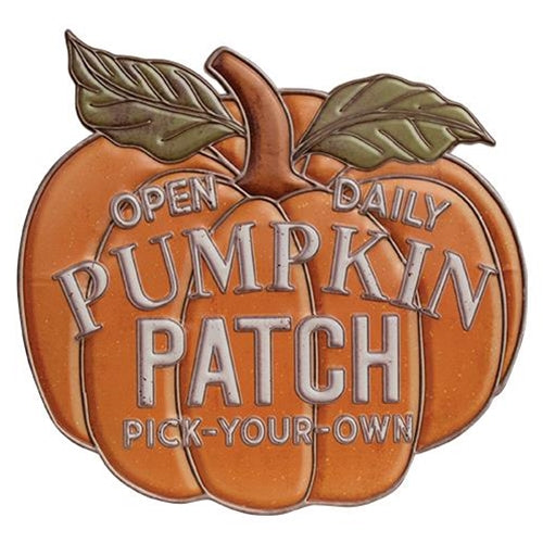 Pumpkin Patch Open Daily Metal Sign
