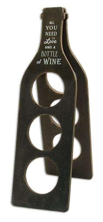 *Wooden Wine Bottle Rack - The Fox Decor