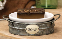 Thumbnail for Galvanized Wash Bin Soap Dish - The Fox Decor