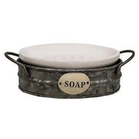 Thumbnail for Galvanized Wash Bin Soap Dish - The Fox Decor