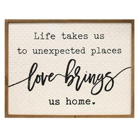 Thumbnail for Love Brings Us Home Wall Sign - The Fox Decor