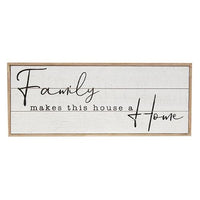Thumbnail for Family Makes This House a Home Shiplap Box Sign