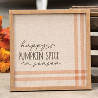 Thumbnail for Happy Pumpkin Spice Season Feed Sack Frame - The Fox Decor