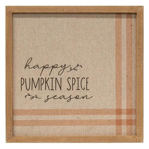 Happy Pumpkin Spice Season Feed Sack Frame - The Fox Decor