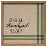 Thumbnail for Grateful Thankful Blessed Feed Sack Frame - The Fox Decor