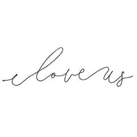 I Love Us Wire Script Wall Words - The Fox Decor