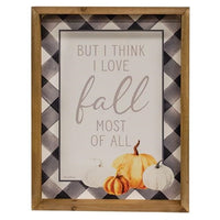 Thumbnail for I Love Fall Most of All Wood Shadowbox