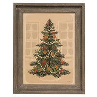 Thumbnail for Christmas Tree Gray Wood Framed Sign - The Fox Decor