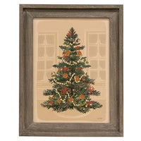 Thumbnail for Christmas Tree Gray Wood Framed Sign