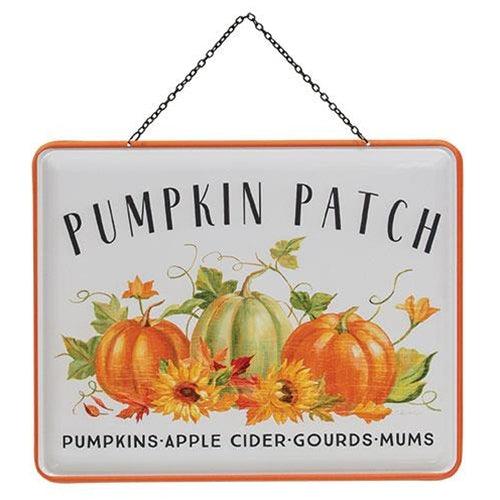 Pumpkin Patch Enamel Hanging Sign