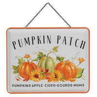 Thumbnail for Pumpkin Patch Enamel Hanging Sign