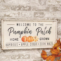 Thumbnail for Welcome To The Pumpkin Patch Metal Sign